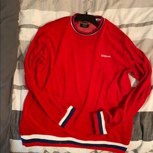 Wilson x forever 21 velvet pullover size medium